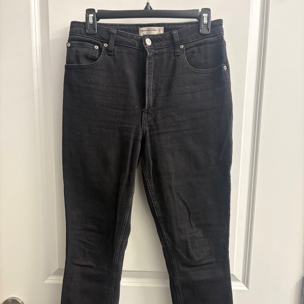 Abercrombie & Fitch Women's Skinny High Rise Black Jeans